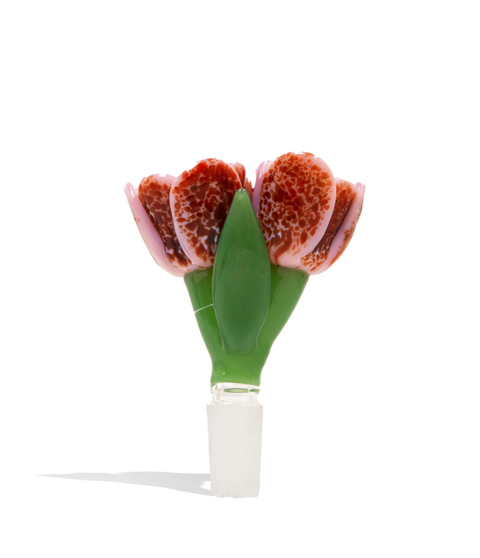 Empire Glassworks Pink Tulip 14mm Bowl on white background