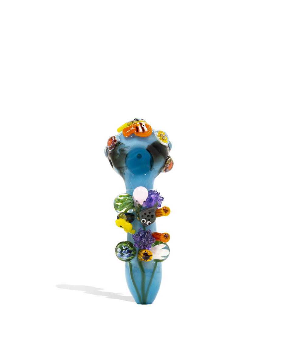 Empire Glassworks Great Barrier Reef Spoon Handpipe on white background