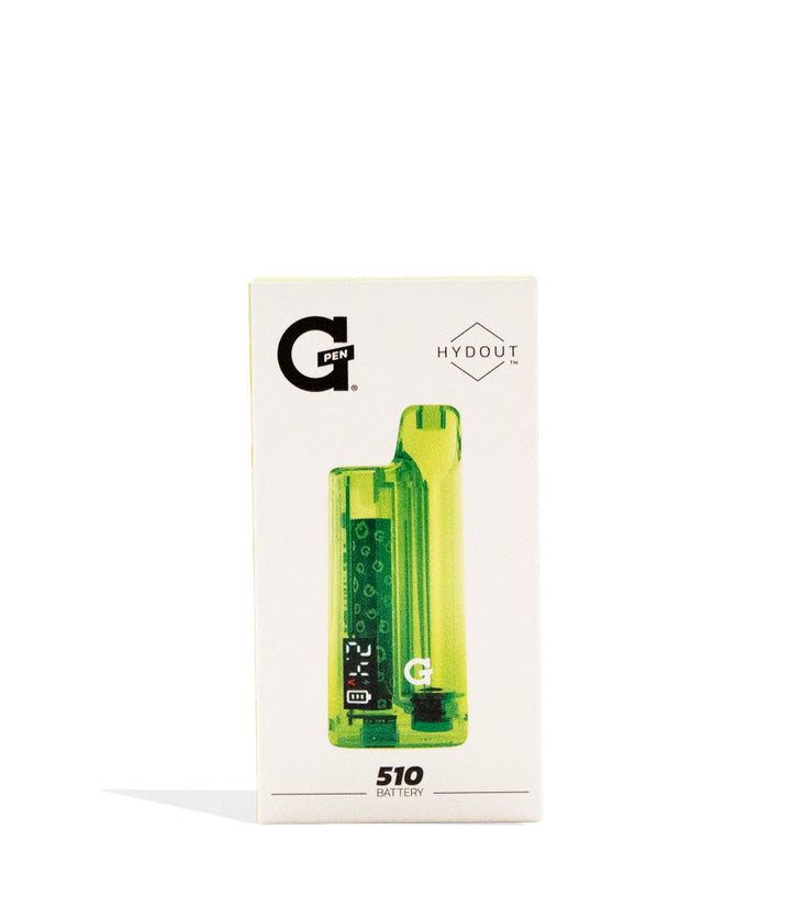 Green G Pen Hydout Retro Clear Variable Voltage Battery 10pk Packaging Front View on White Background