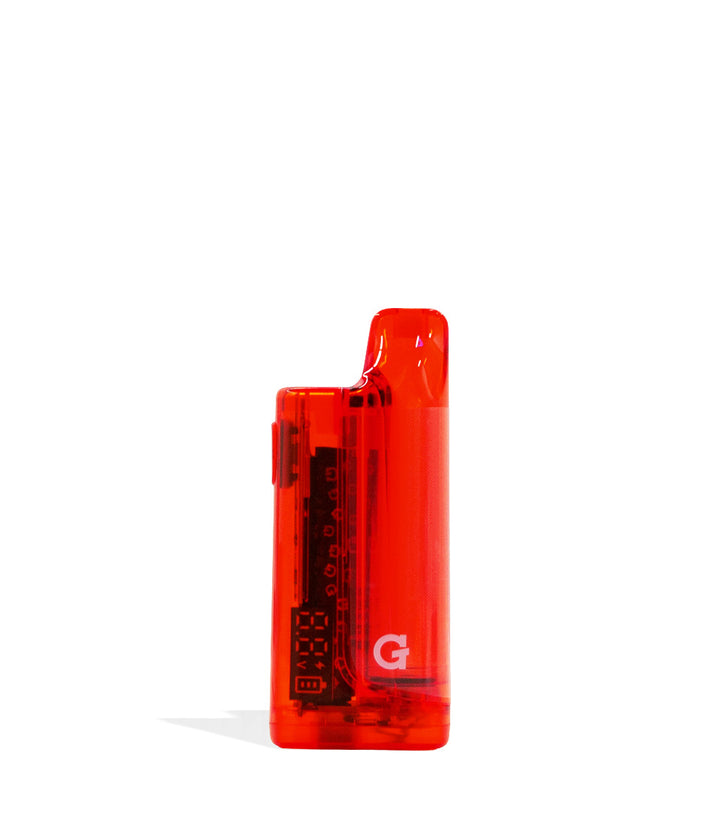 Red G Pen Hydout Retro Clear Variable Voltage Battery 10pk Front View on White Background