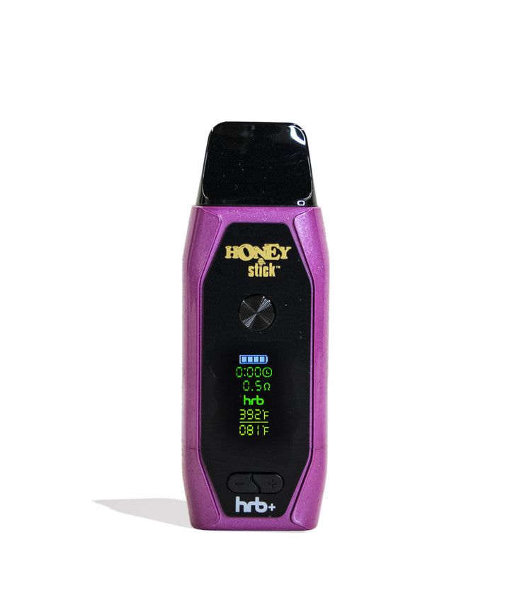 Pink Honeystick HRB Plus Vaporizer Front View on White Background