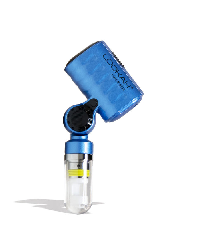 Blue Lookah Hammer Portable Enail Banger Front View on White Background