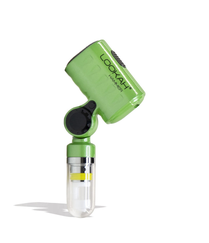 Green Lookah Hammer Portable Enail Banger Front View on White Background