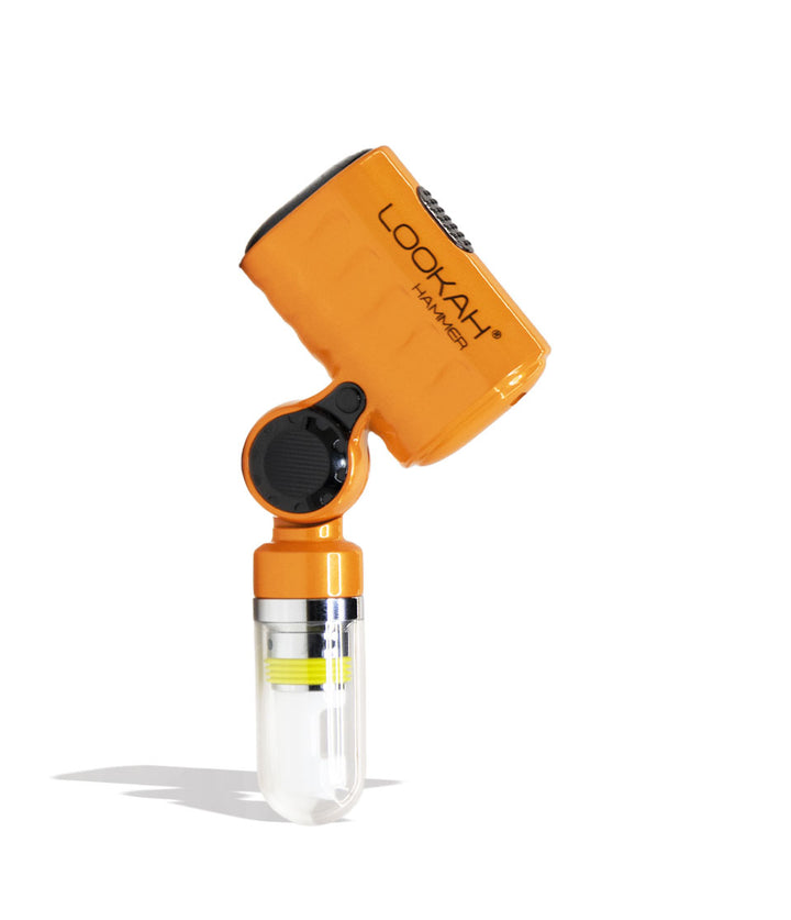 Orange Lookah Hammer Portable Enail Banger Front View on White Background