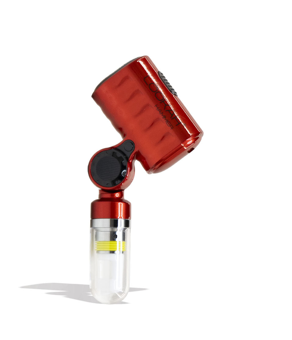 Red Lookah Hammer Portable Enail Banger Front View on White Background