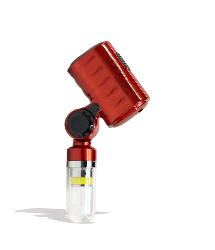 Red Lookah Hammer Portable Enail Banger Front View on White Background