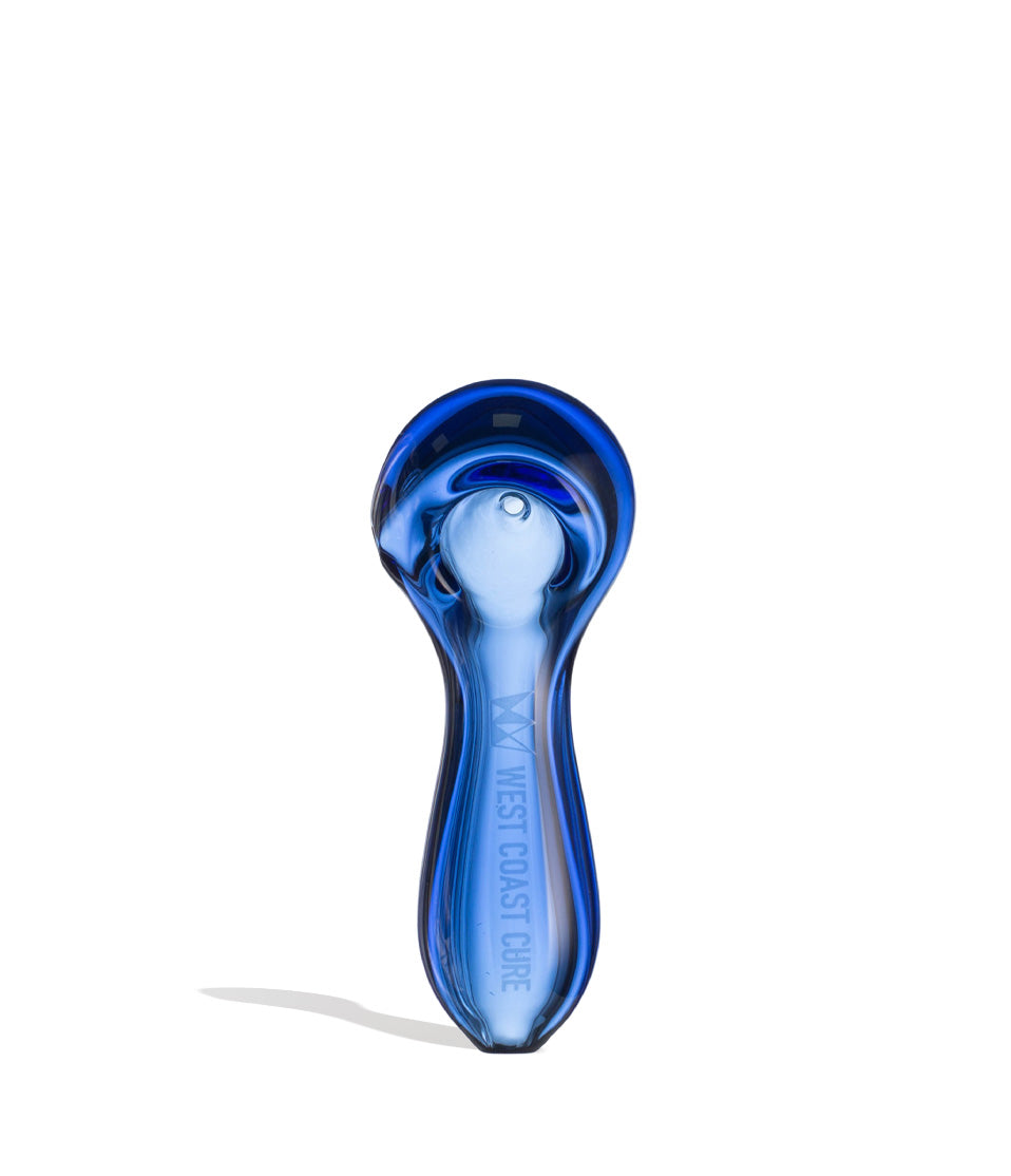 Blue West Coast Cure Globe Hand Pipe 15pk Front View on White Background