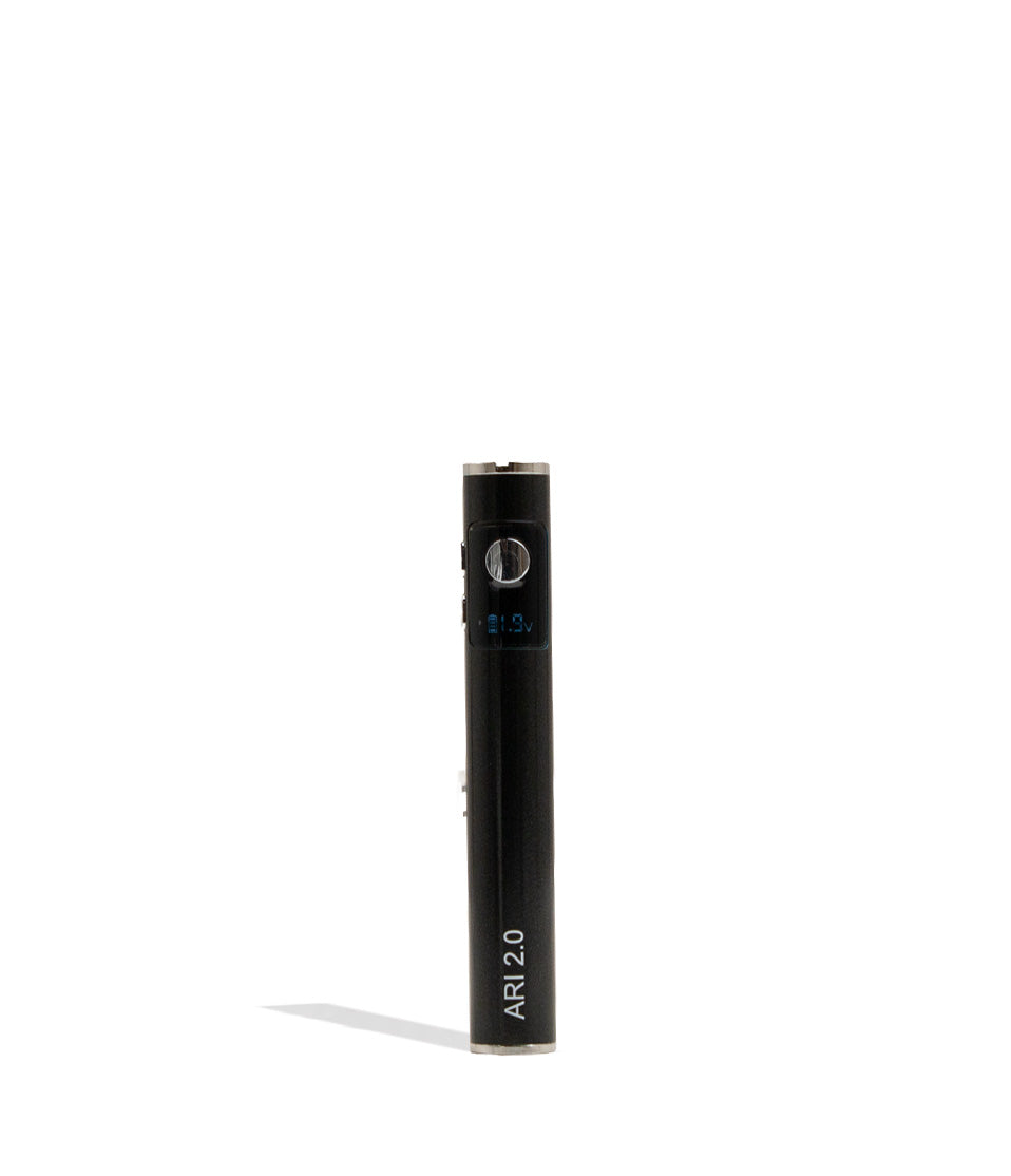 Black Yocan Ari 2.0 Variable Voltage Battery 15pk Front View on White Background