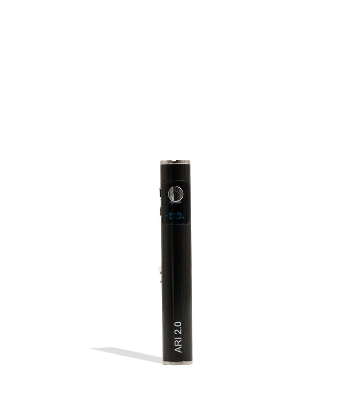 Black Yocan Ari 2.0 Variable Voltage Battery 15pk Front View on White Background