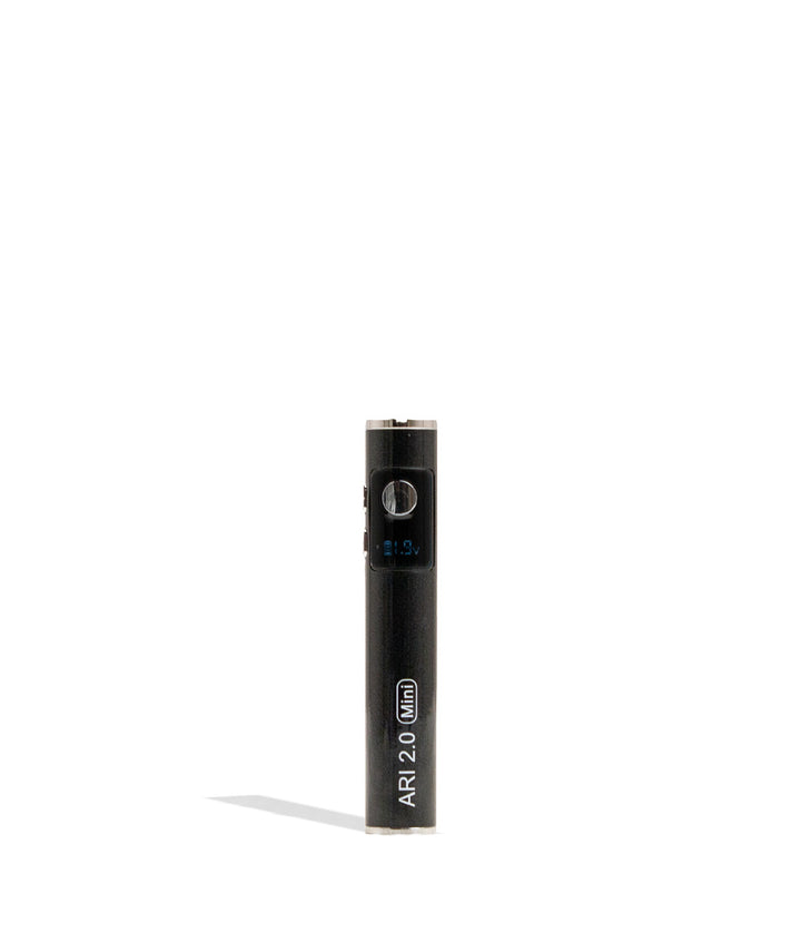 Black Yocan Ari Mini 2.0 Variable Voltage Battery 15pk Front View on White Background