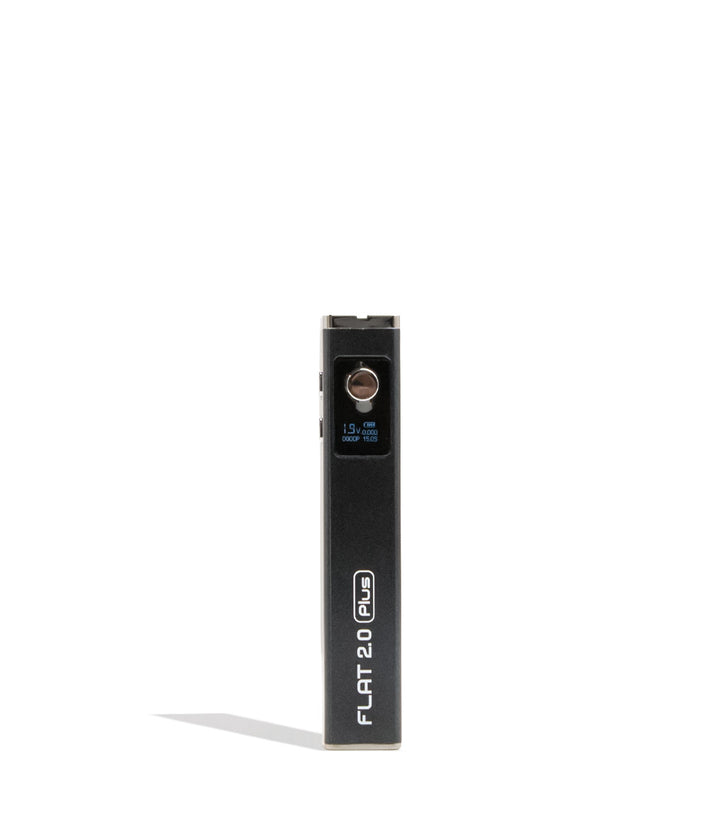 Black Yocan Flat Plus 2.0 Variable Voltage Battery 12pk Front View on White Background