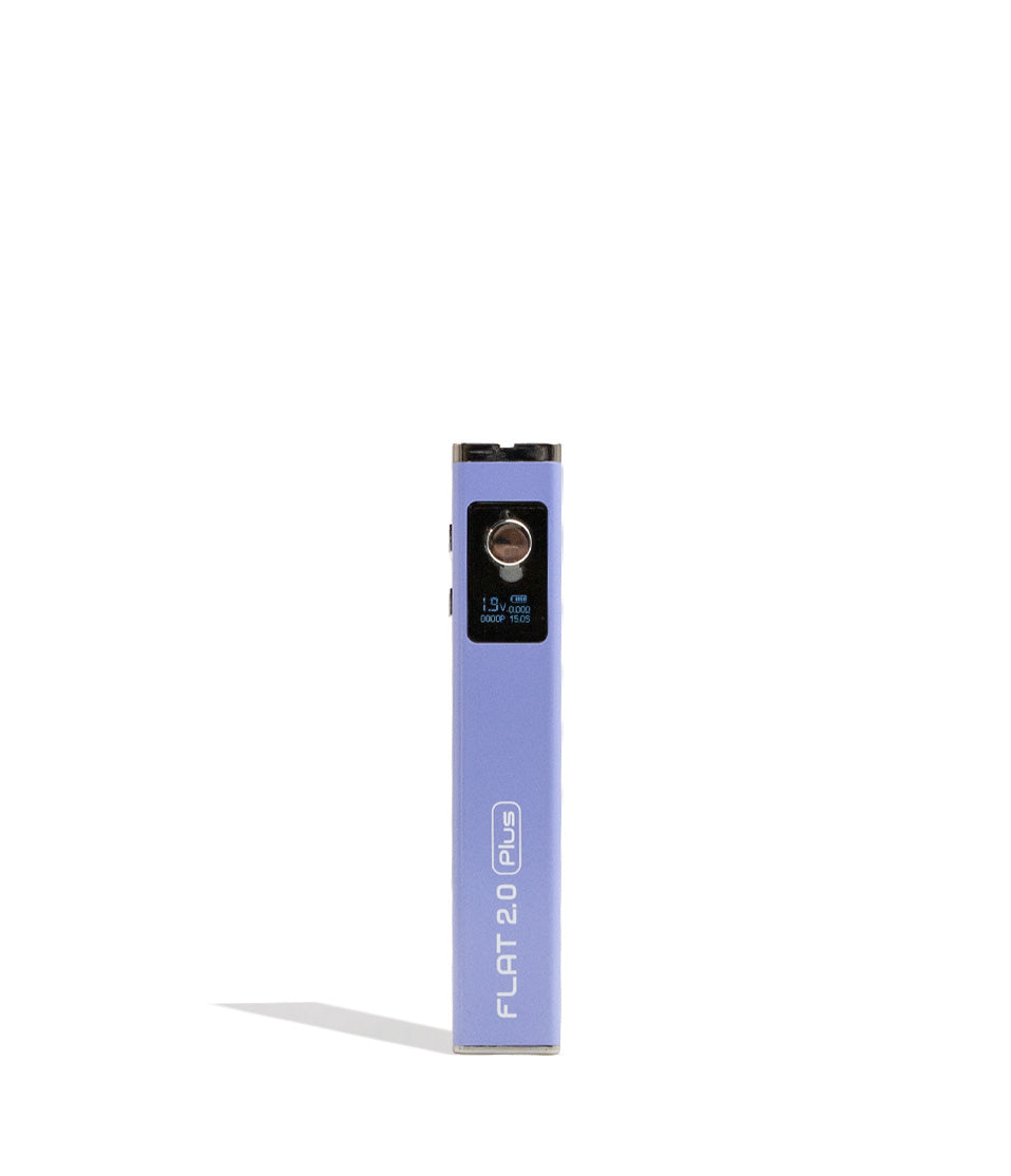 Purple Yocan Flat Plus 2.0 Variable Voltage Battery 12pk Front View on White Background